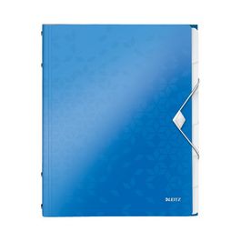 LEITZ Chemise de rangement WOW, A4, PP, bleu métallisé