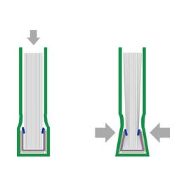 LEITZ Chemise pour reliure impressBind, A4, 14 mm, bleu