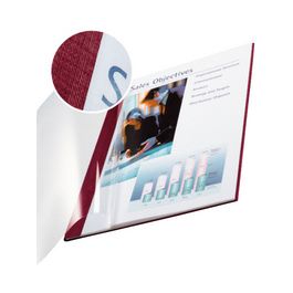 LEITZ Chemise pour reliure impressBind, A4, 7 mm, bordeaux