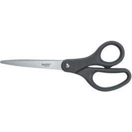 LEITZ Ciseaux Titanium, longueur: 205 mm, rond, gris