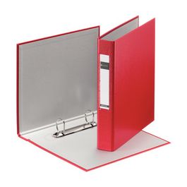 LEITZ Classeur à anneaux Standard, A5, rouge, mécanisme à 2
