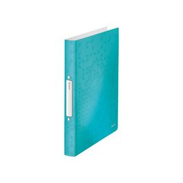 LEITZ Classeur à anneaux WOW, A4, PP, 2 anneaux, menthe