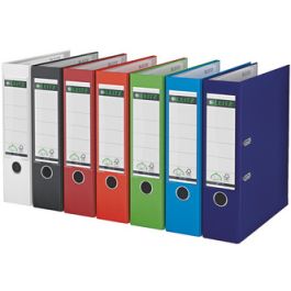 LEITZ Classeur à levier 180 degrés, format A4, 80 mm, gris x20