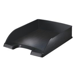 LEITZ Corbeille à courrier Style, A4, polystyrène,noir satin