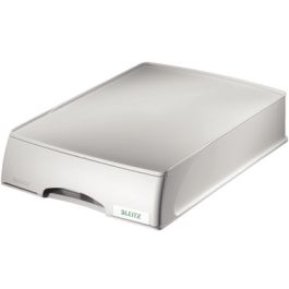 LEITZ Corbeille à courrier-tiroir Plus, format A4, gris