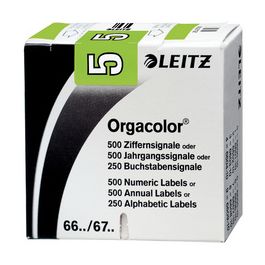 LEITZ Etiquette numérique Orgacolor "9", rouleau, noir