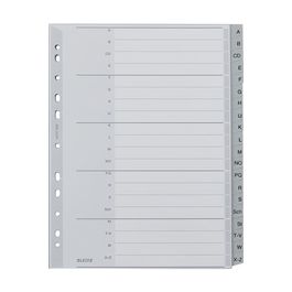 LEITZ Intercalaires en plastique, A-Z, format A4 extra large