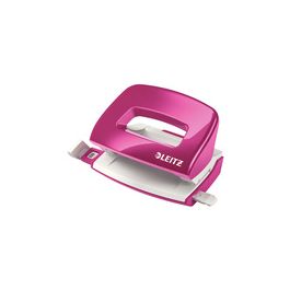LEITZ Mini perforateur Nexxt 5060, en carton, rose métallisé