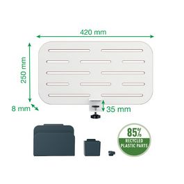 LEITZ Panneau organiseur de bureau, petit, blanc