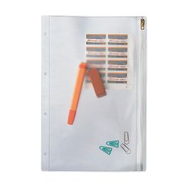 LEITZ Pochette à fermeture zip, format A4, PVC, grainé