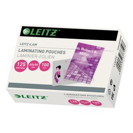 LEITZ Pochette de plastification pour cartes de visite