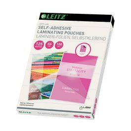 LEITZ Pochette de plastification, A4, autocollant, brillant