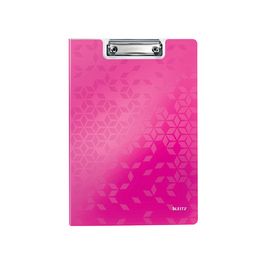 LEITZ Porte-bloc à rabat WOW, A4, polyfoam, rose métallisé