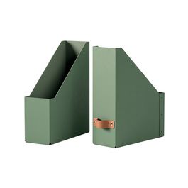 LEITZ Porte-revues Puro, A4, carton, set de 2, vert sauge