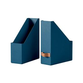 LEITZ Porte-revues Puro, A4, carton, set de 2, bleu nuit