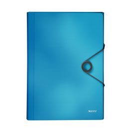 LEITZ Trieur ménager Solid, A4, PP, 6 compartiments, bleu