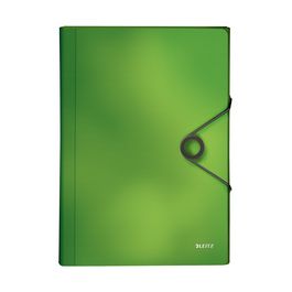 LEITZ Trieur ménager Solid, A4, PP, 6 compartiments, vert