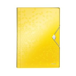 LEITZ Trieur ménager WOW, A4, PP, 6 compartiments, jaune
