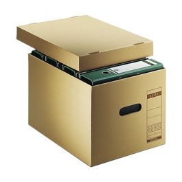 LEITZ boîte d'archivage et de transport, en carton ondulé, x10