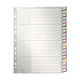 LEITZ intercalaire en plastique, blanc, A4 extra large,