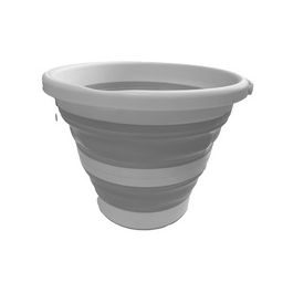 Linden Berg Seau, pliable, rond, 10 litres, gris/blanc