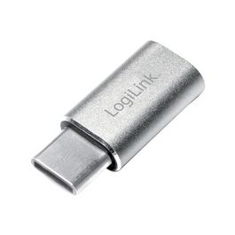 LogiLink Adaptateur USB, USB-C mâle - micro USB femelle