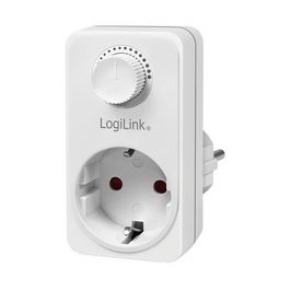 LogiLink Adapterstecker mit Dimmer, weiß