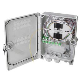 LogiLink Boîte d'épissure FTTH/FTTB, 24x LC/APC, équipée