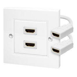 LogiLink Boîte de raccordement, 1 x HDMI, blindé, blanc