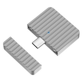 LogiLink Boîtier SSD externe, USB-C - PCIe NVMe, argent