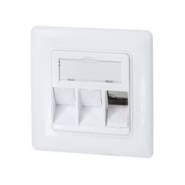 LogiLink Boîtier d'encastrement pour module keystone, blanc