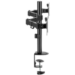 LogiLink Bras support double, longueur du bras: 376 mm, noir