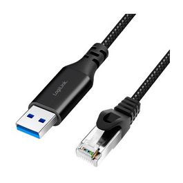 LogiLink Câble Ethernet USB 3.0, USB-A - RJ45, 1,5 m