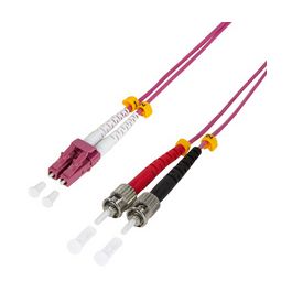 LogiLink Câble Patch à fibre optique, LC Duplex - 2 x ST