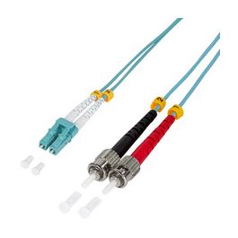 LogiLink Câble Patch à fibre optique, LC Duplex - 2 x ST
