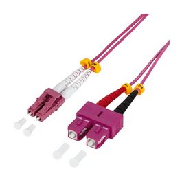 LogiLink Câble Patch à fibre optique, LC Duplex - SC Duplex