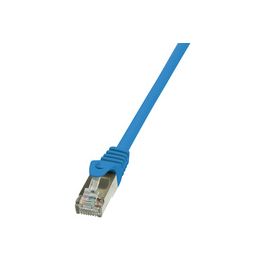 LogiLink Câble Patch, Cat. 5e, F/UTP, 10,0 m, bleu, gaine en