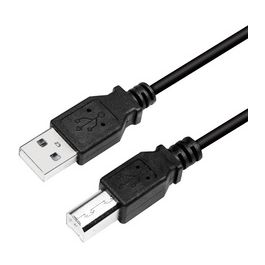 LogiLink Câble USB 2.0, USB-A - USB-B, 5,0 m, noir