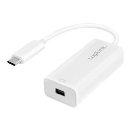 LogiLink Câble adaptateur USB-C - Mini DisplayPort, blanc