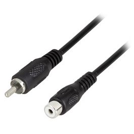 LogiLink Câble audio, RCA mâle - RCA femelle, 5 m