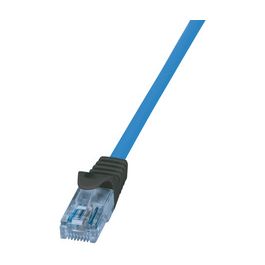 LogiLink Câble patch Premium, Cat.6A, U/UTP, 5,0 m, bleu