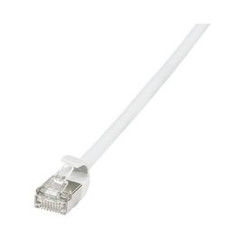 LogiLink Câble patch Ultraflex, Cat. 6A, U/FTP, 0,5 m, blanc