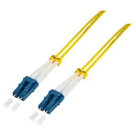 LogiLink Câble patch fibre optique, 2x Duplex LC, OS2, 0,5 m