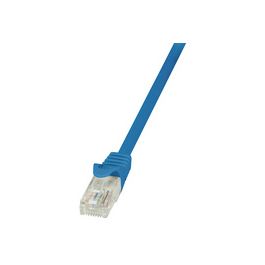LogiLink Câble patch, Cat. 5e, U/UTP, 2,0 m, bleu, gaine en