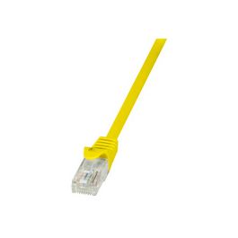LogiLink Câble patch, Cat. 5e, U/UTP, 2,0 m, jaune, gaine en