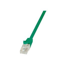 LogiLink Câble patch, Cat. 5e, U/UTP, 5,0 m, vert, gaine en