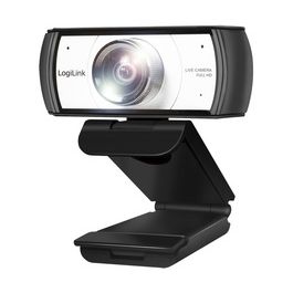 LogiLink Caméra de conférence HD USB, 2 micros, 120 degrés