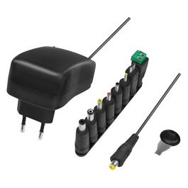 LogiLink Chargeur universel avec port USB, 24 Watt, noir