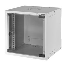 LogiLink Coffret mural 10" SoHo, monté, 9 U, gris clair