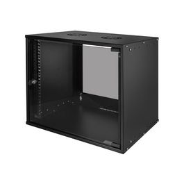 LogiLink Coffret mural 19" ECO, 9 U, assemblé, noir